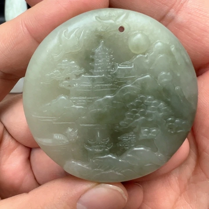 吊坠(不含链)未镶嵌和田玉