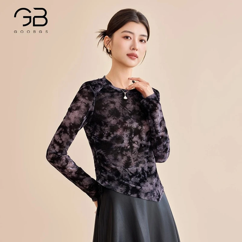 【籽言专享 】G4415106-6设计感长袖T恤衬衫