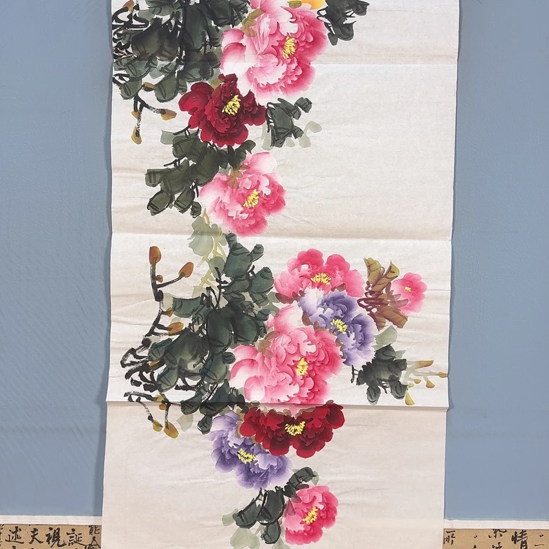 国画179 牡丹一如你的青花