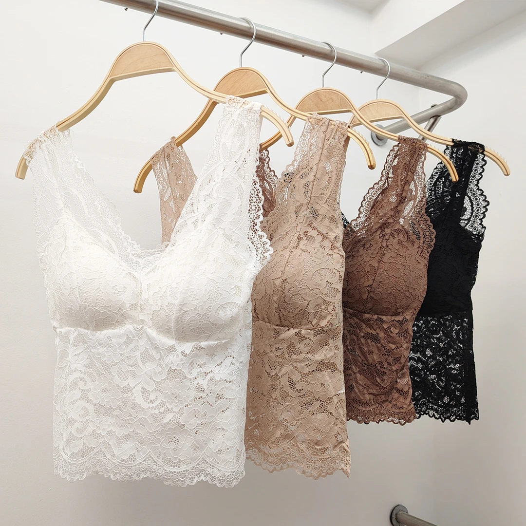 2025年春季新款女网红蕾丝吊带显瘦百搭背心打底衫聚拢性感