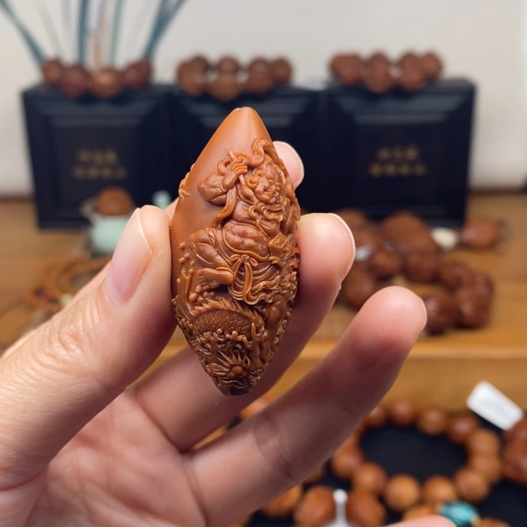 吊坠橄榄核许忠英老师魁星踢斗