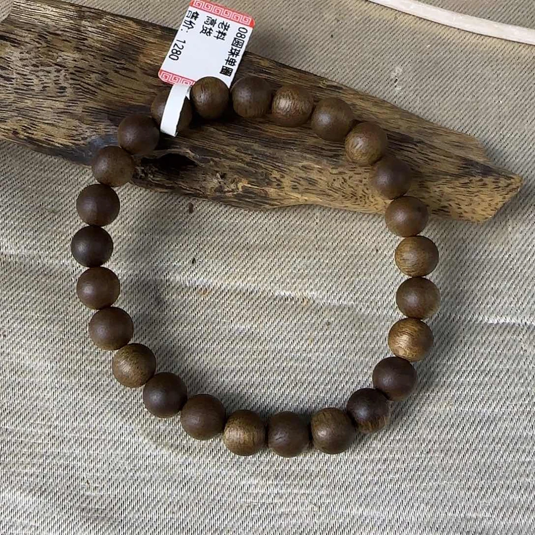 沉香沉香碎屑勾丝➕张勺子母树08圆珠单圈多样性发一