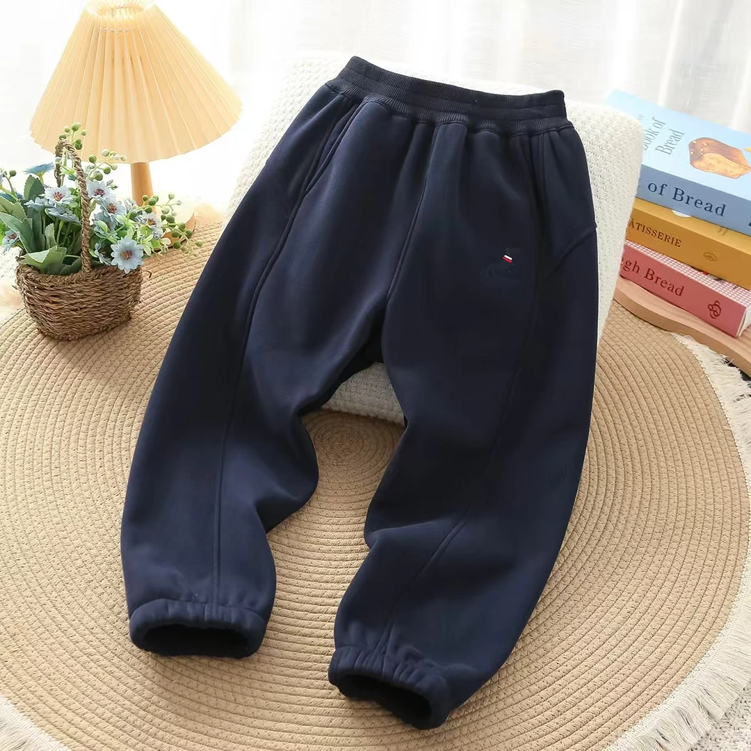 2025冬季新款儿童中大童小狗奥粒绒保暖运动卫裤