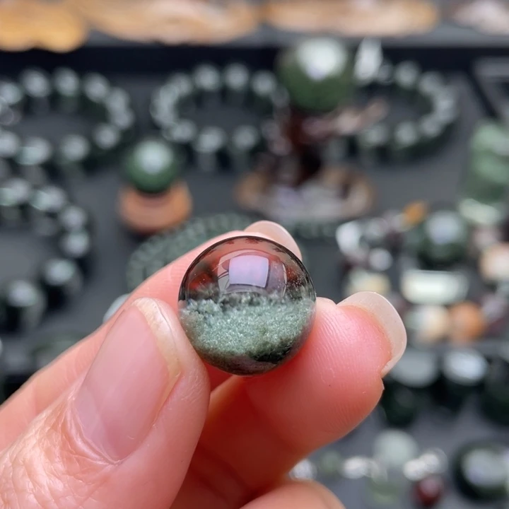 未镶嵌水晶颈饰绿幽灵聚宝盆吊坠
