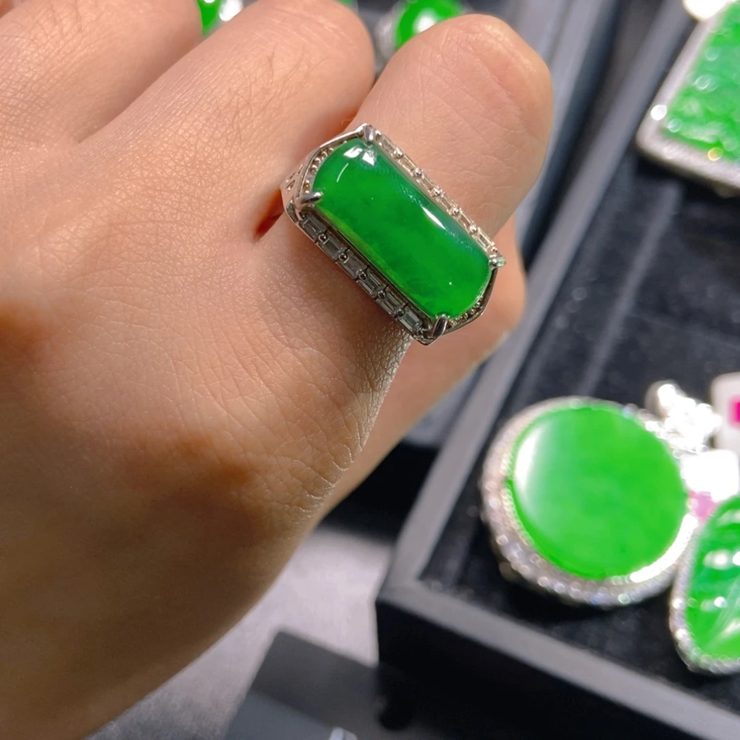 翡翠吊坠(不含链)银S925镶嵌