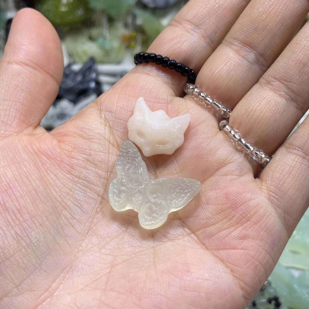 【闪购商品】岫玉未镶嵌颈饰冰**夏38戒指