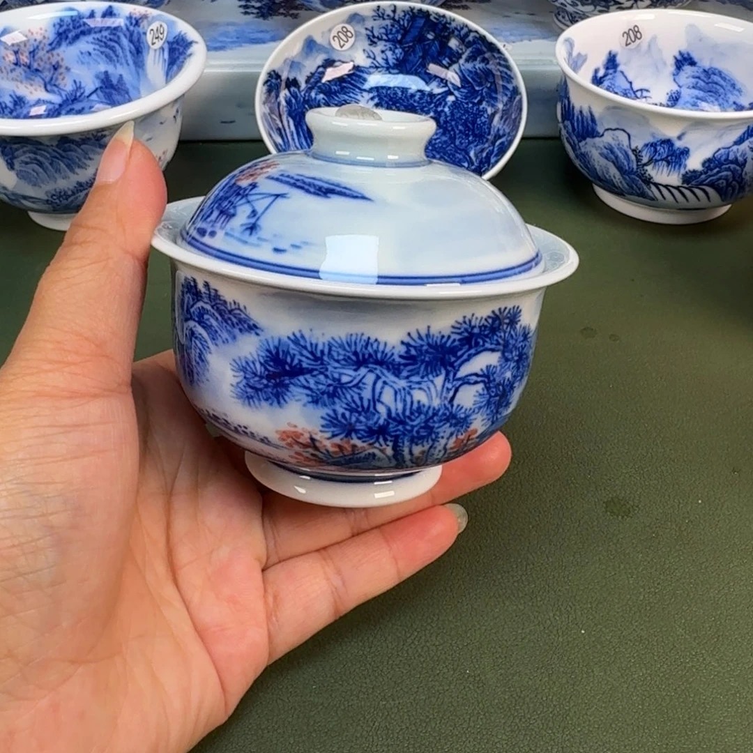 景德镇纯手绘茶具圆圆258