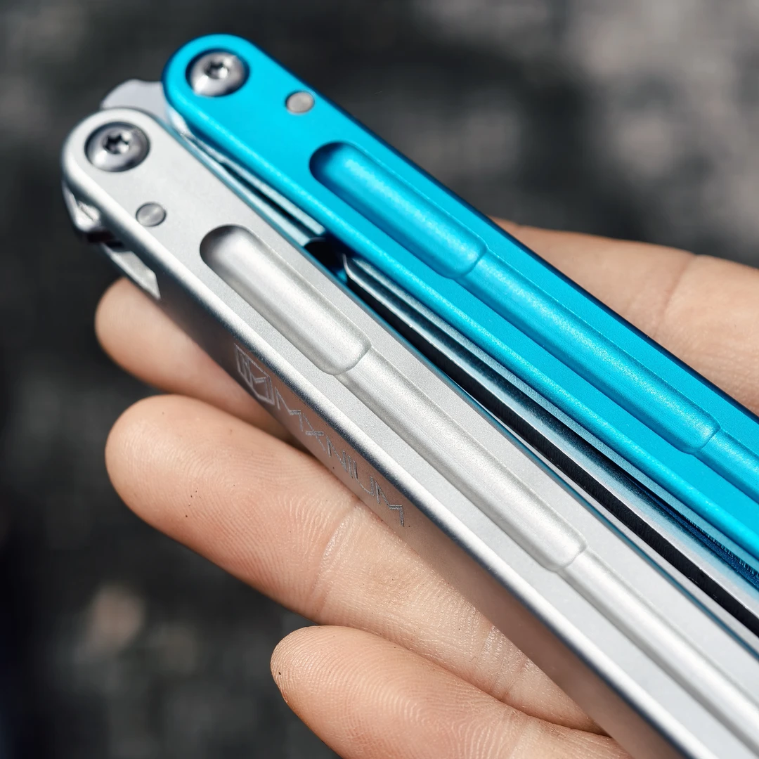 【原创】天箭MXNIUM剑鱼蝴蝶balisong/未开练习版/7系铝剑鱼音叉