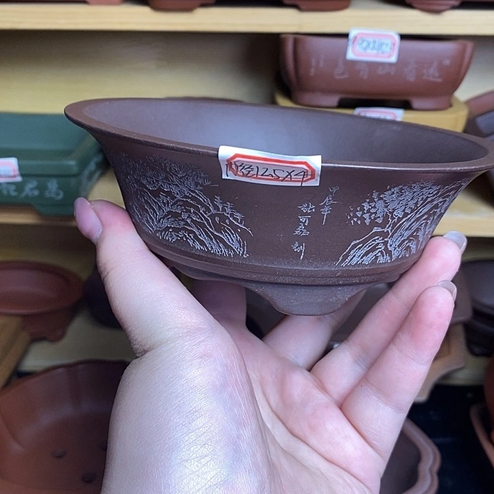 琉璃手工艺品宜兴紫砂精品花盆