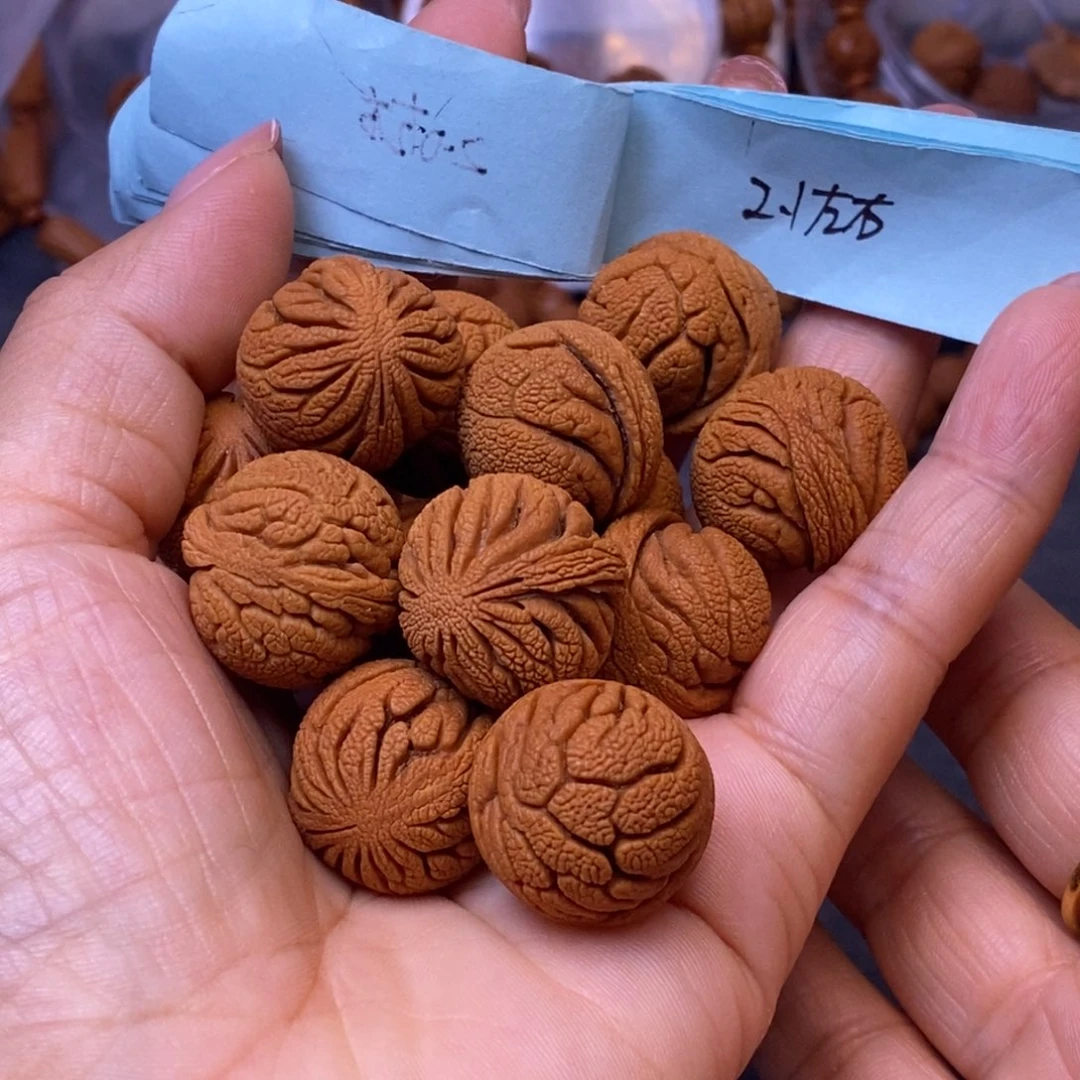 秦岭龙纹桃核13颗