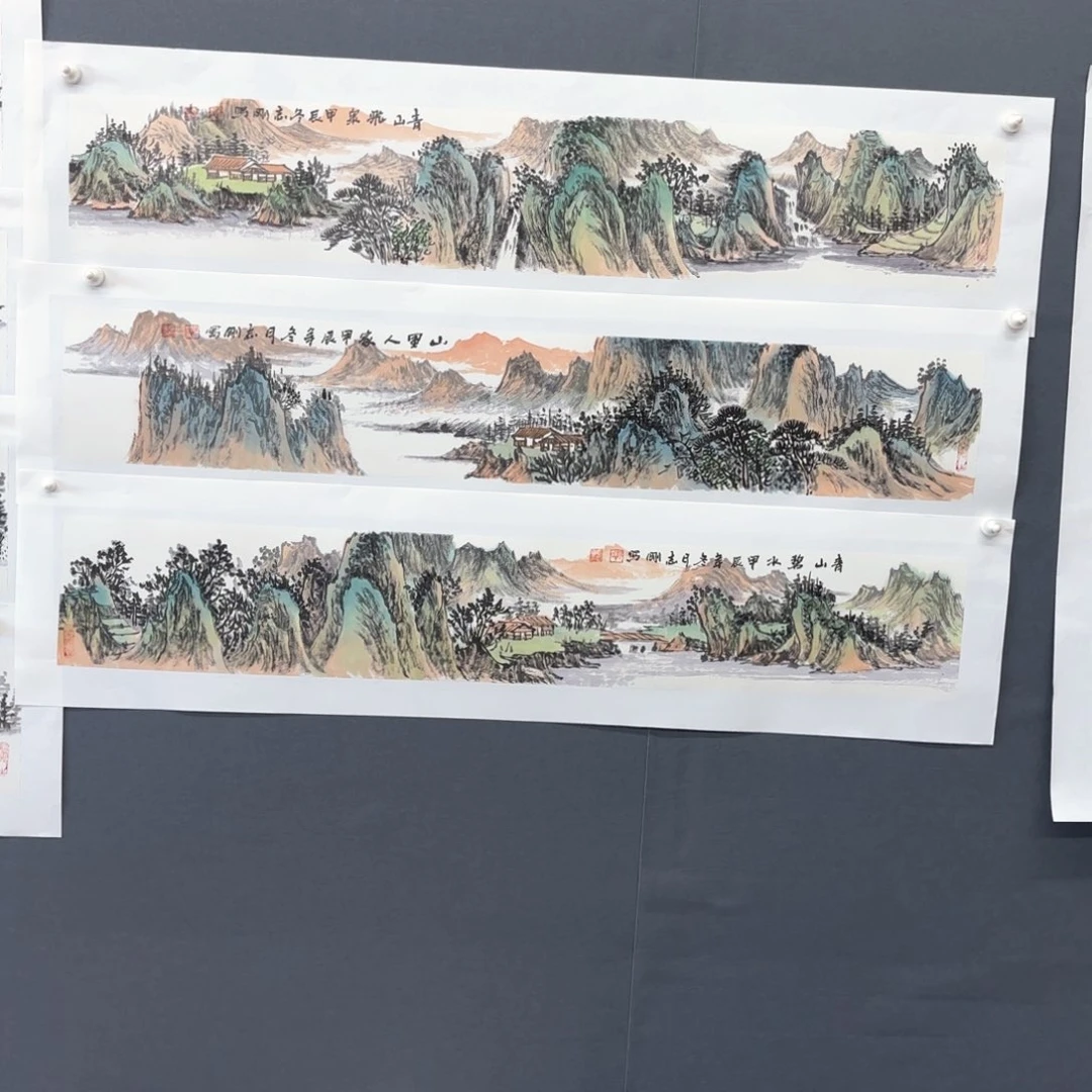 国画用****9郭志刚4尺条山水马