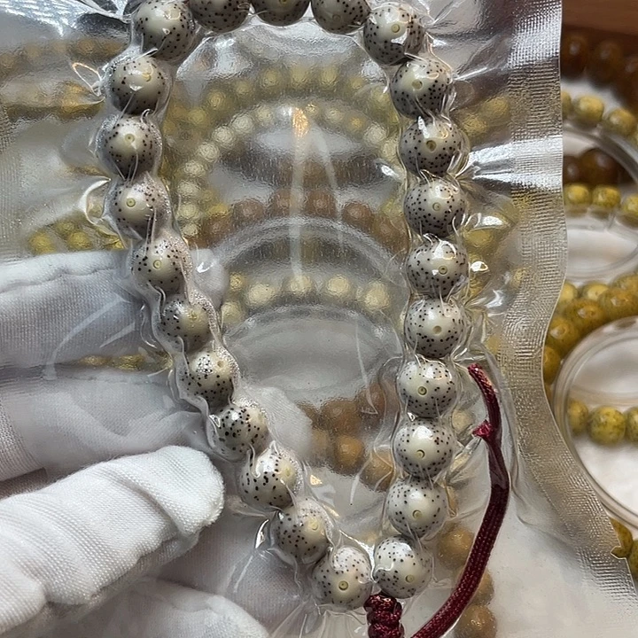 星月菩提手串石玉料10灰冰手持