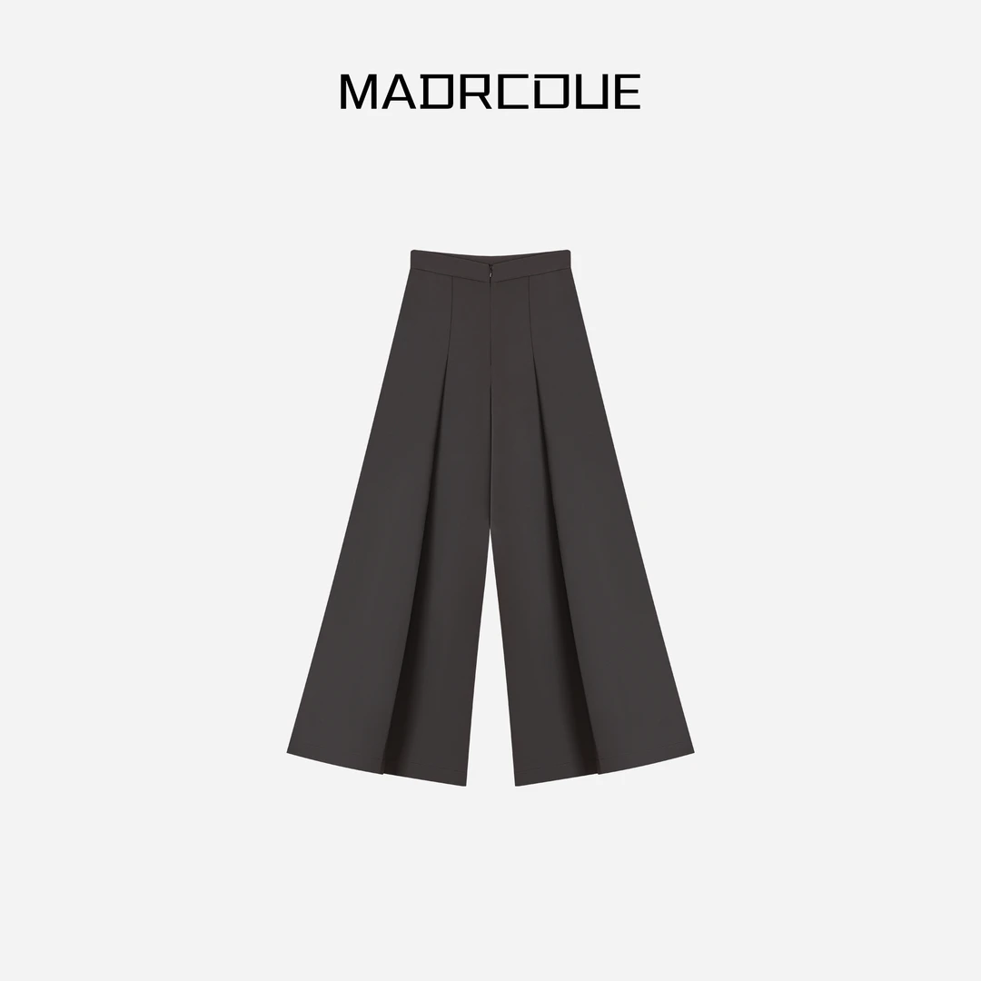 MADRCOUE ”M腰“高腰简约气质阔腿显瘦长裤662026