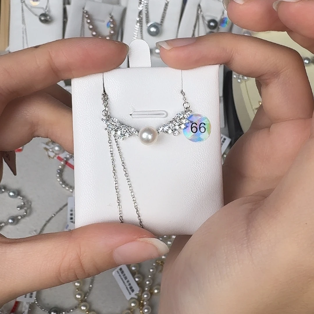 淡水珍珠颈饰银S925镶嵌