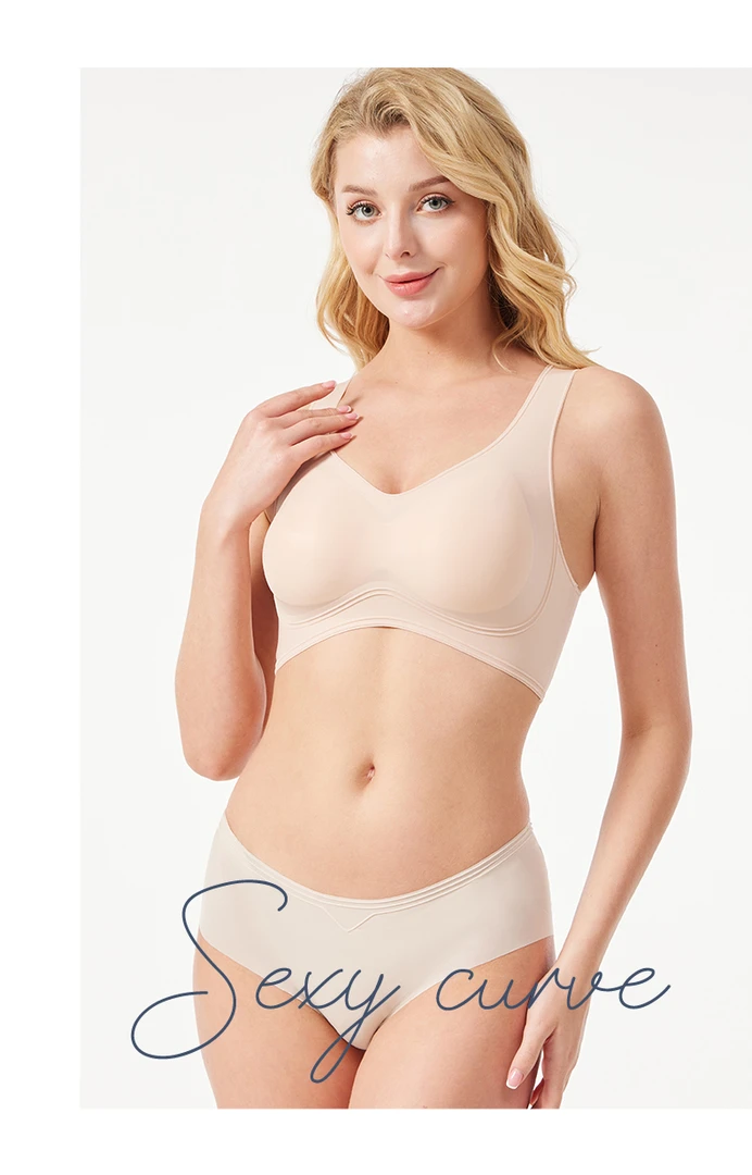 澳姿柔3D性感果冻条软支撑无痕美背夏季走路舒适无高中生女儿内衣