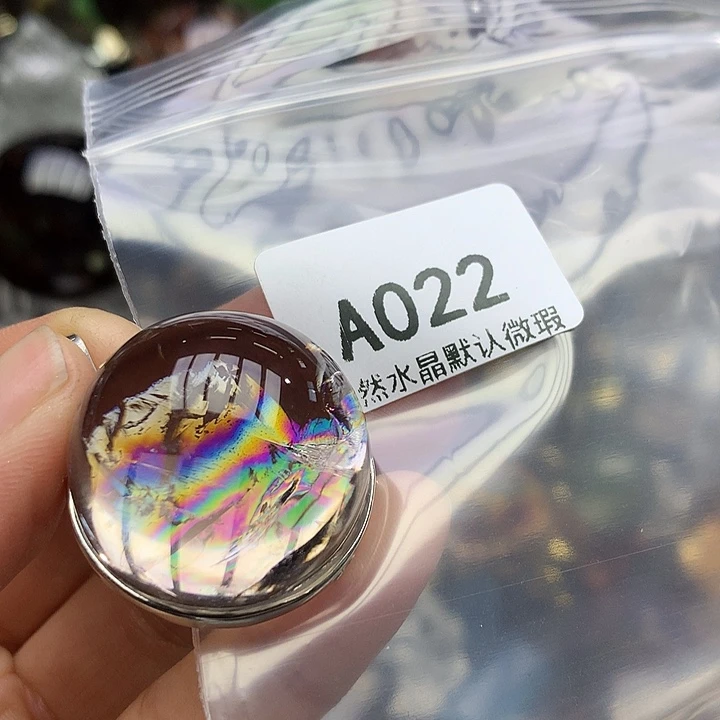 水晶天然水晶吊坠银S925镶嵌