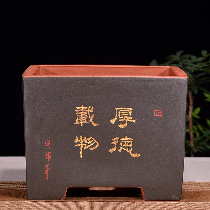 精品紫砂花盆室内盆兰花盆大号陶瓷艺术盆手工盆匠心之作