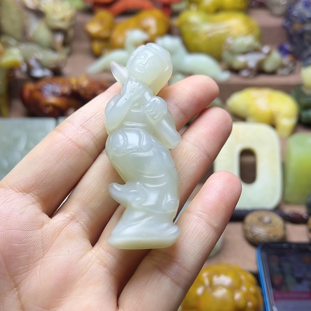 白玉菩提吊坠28。。