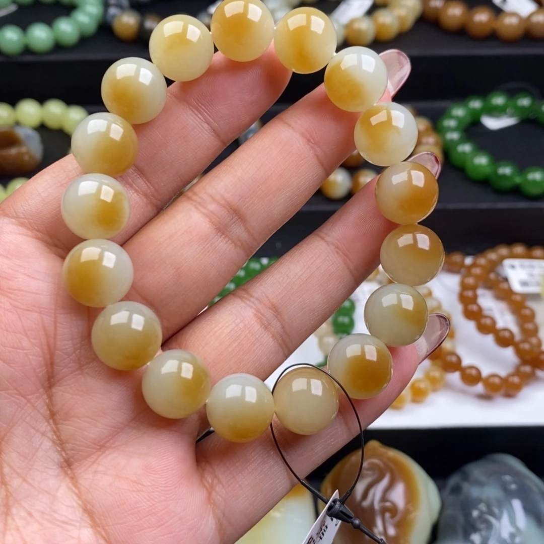 和田玉未镶嵌手链