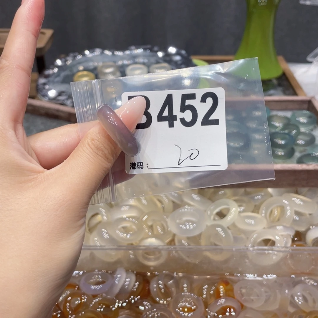 玛瑙/玉髓未镶嵌戒指452