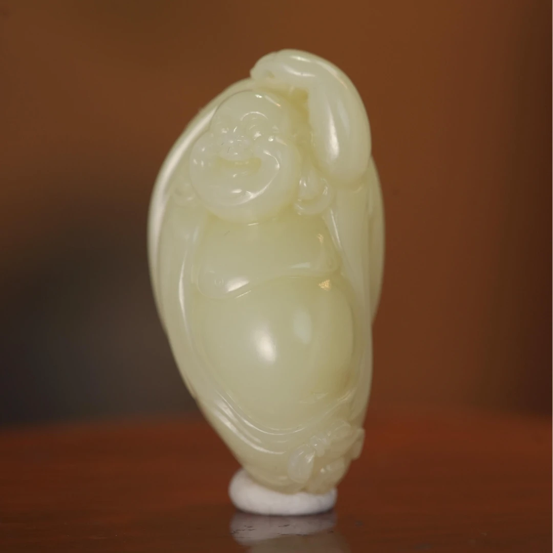Lot17.和田玉弥勒吊坠/601337/拍宝