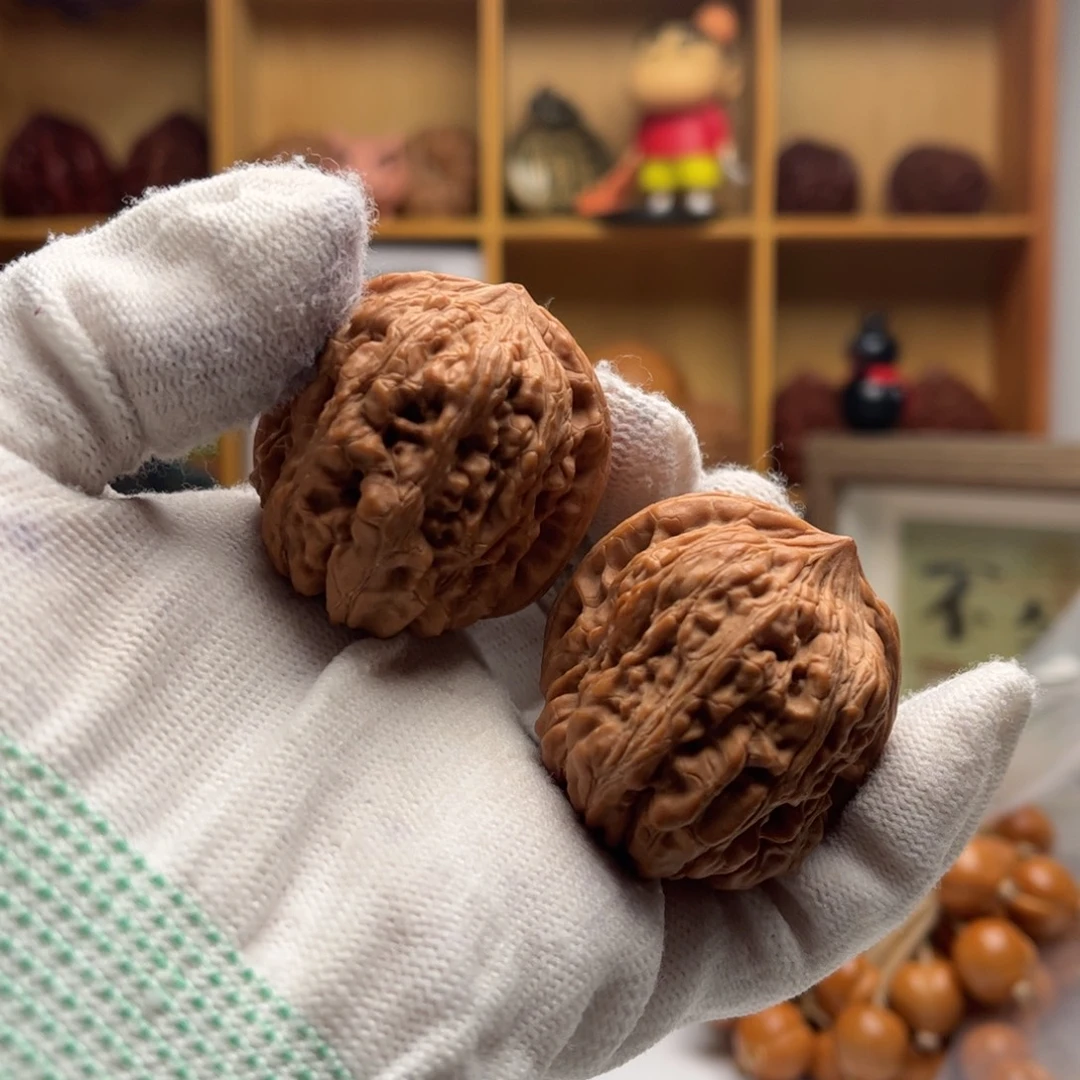 把件文玩核桃福利不退换，37蹦尖平谷凹底