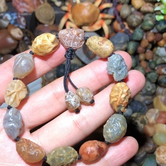 石材精品花脉原石手链