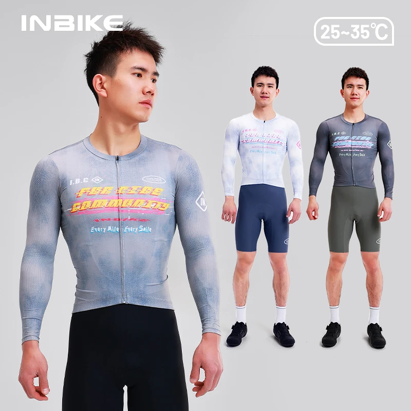 2025新款骑行薄长袖春夏男款自行公路车透气排汗速干骑行服顽潮