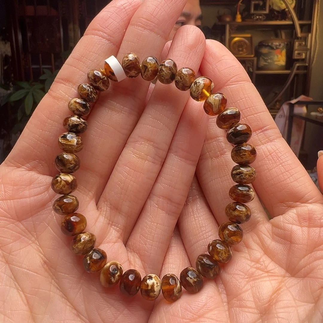 常***老琥珀未镶嵌裸石抚顺琥珀20477-1-6七