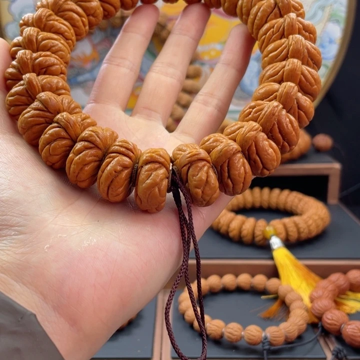 桃核手串@****?龙纹桃核矮霸