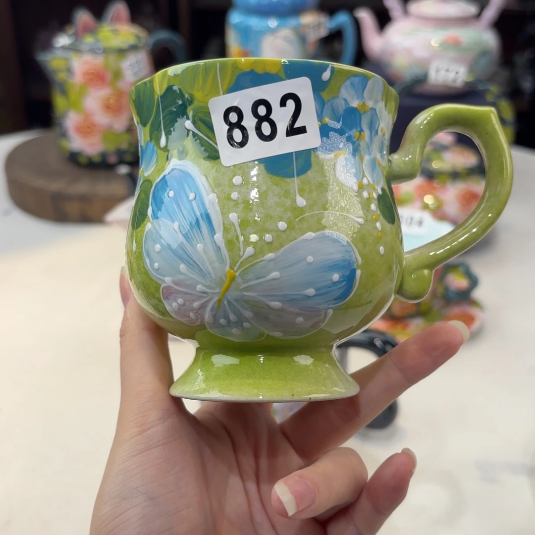 景德镇手绘高温釉下彩陶瓷茶具