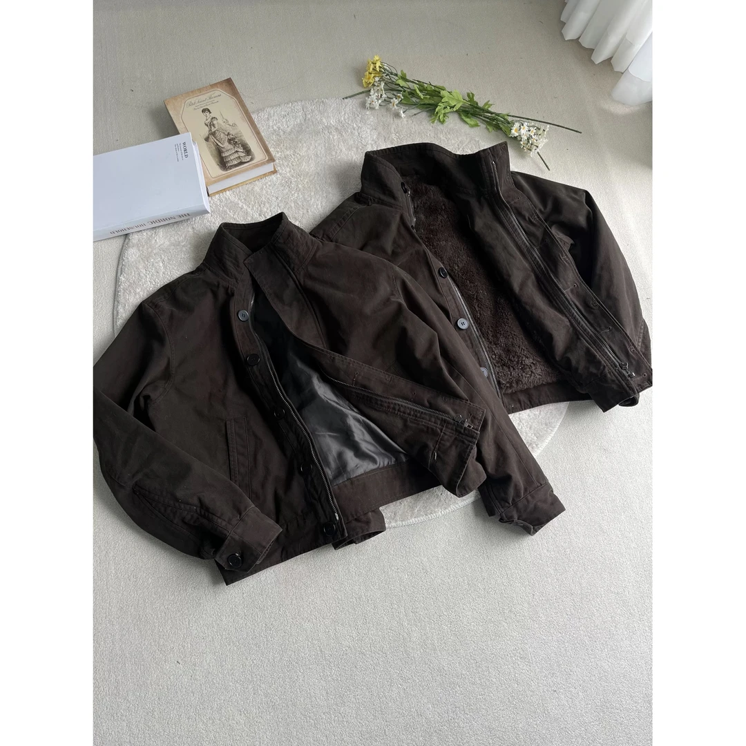 Xanveas军款AF兔毛加厚重水立领夹克座山秋冬保暖王炸