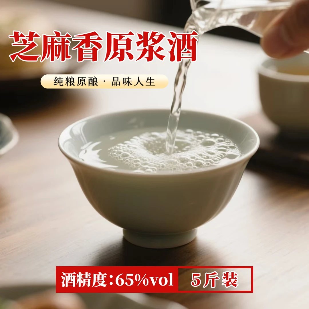 三角洲5斤65°三角洲芝麻香原浆酒65度