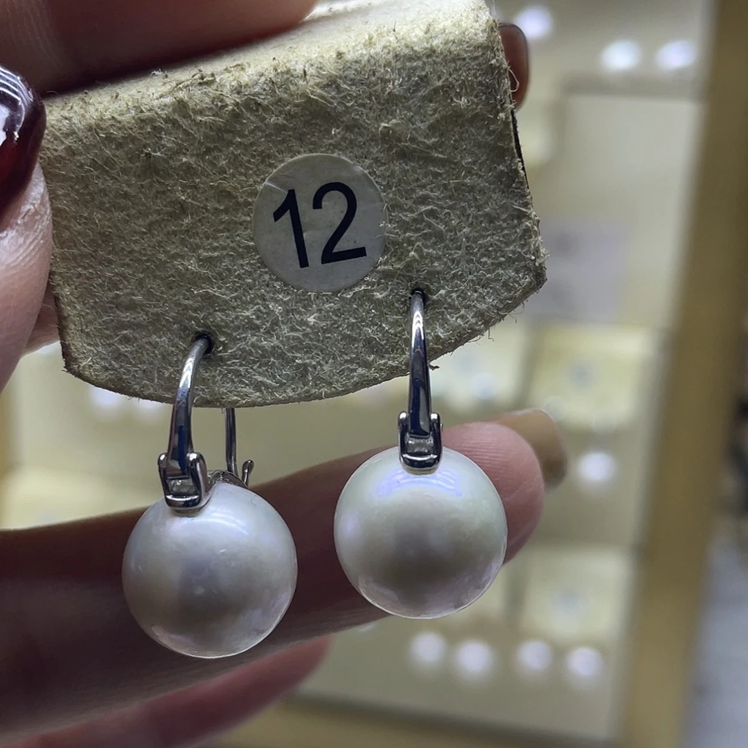 耳饰淡水珍珠银S925镶嵌