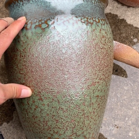 【闪购商品】紫砂花盆高约28口20瑕疵无孔