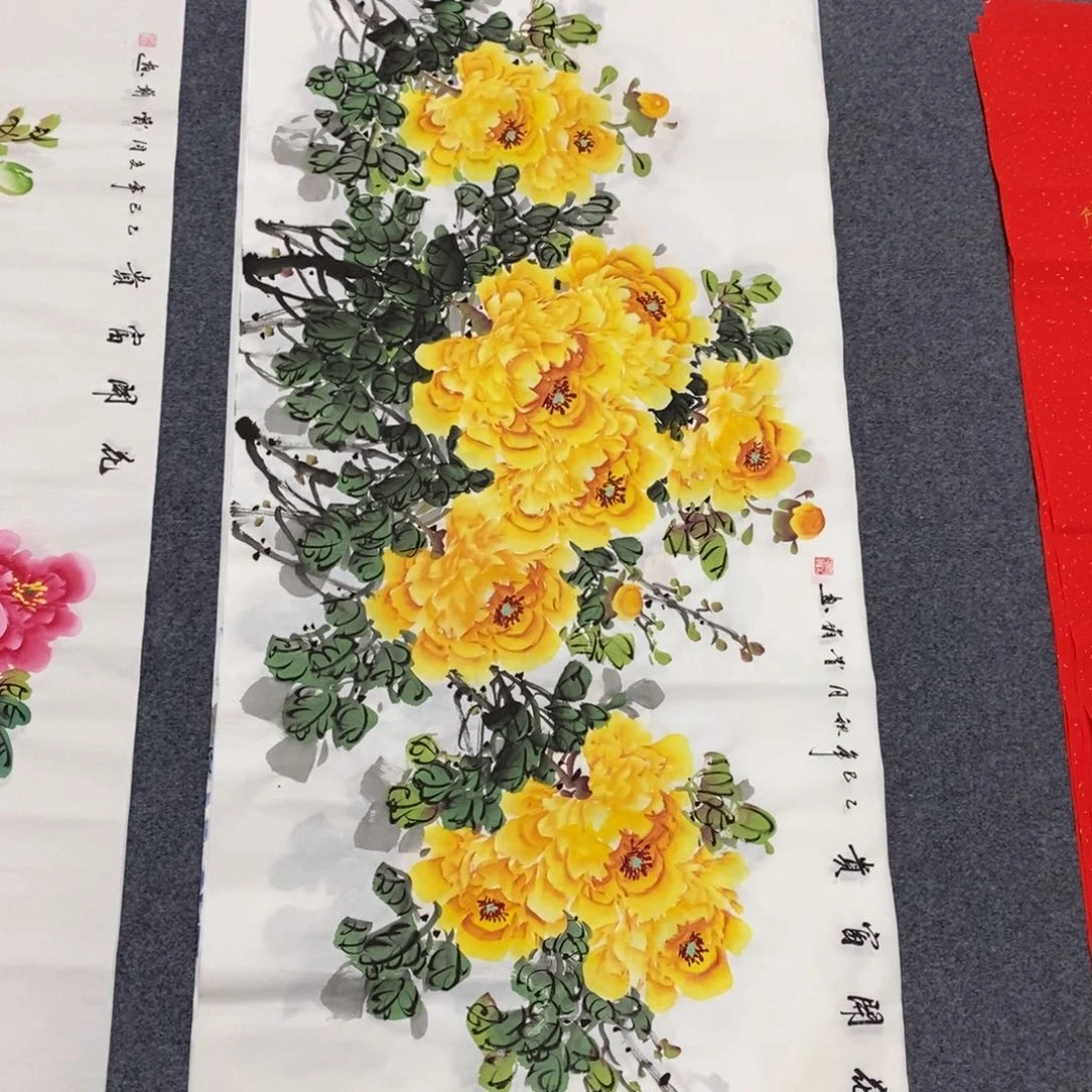 国画尺寸140✖️70四尺精品手绘画