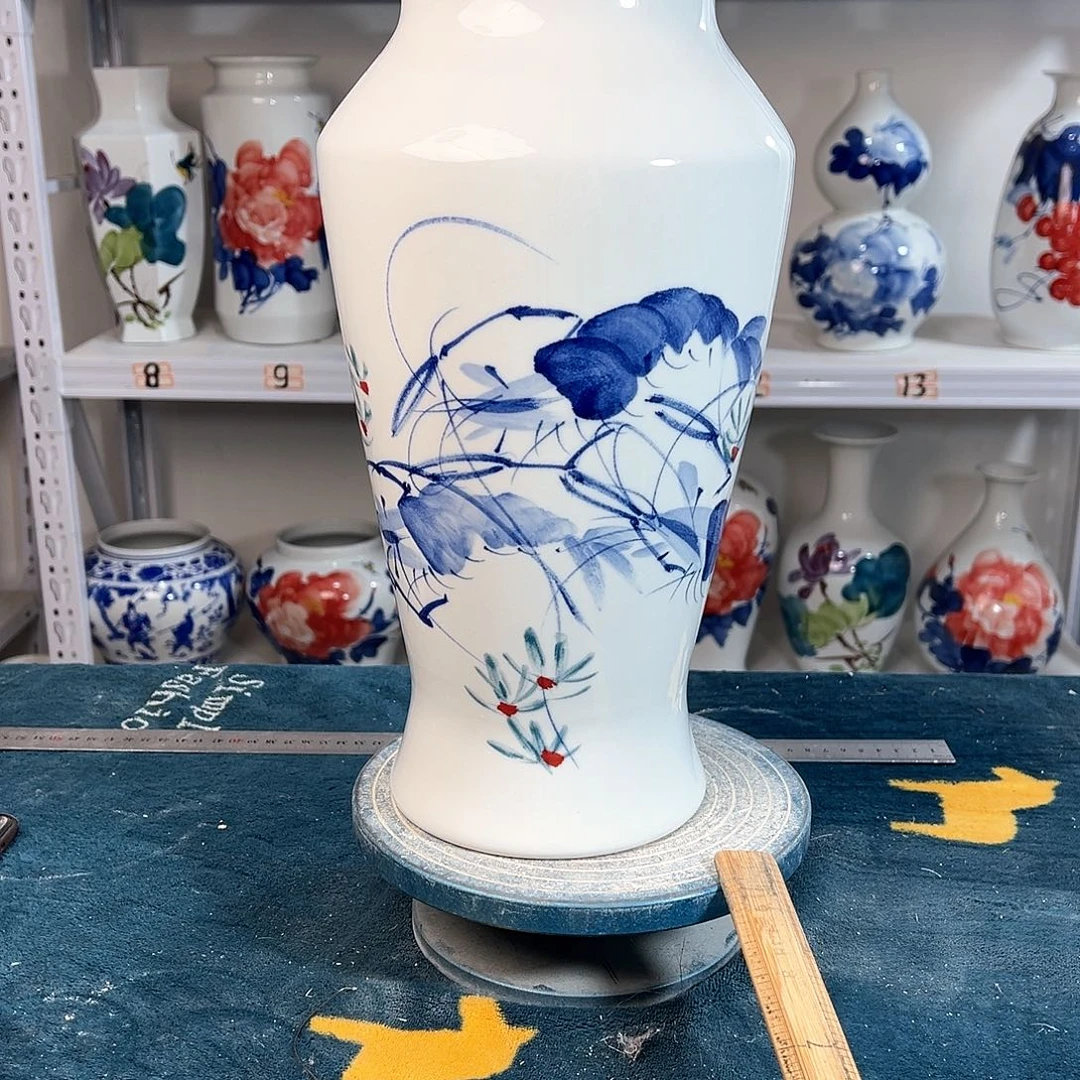 摆件景德镇陶瓷大鱼虾