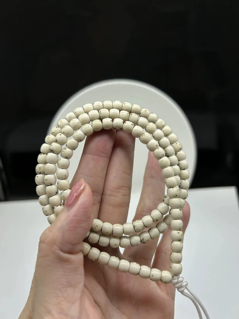 至尊版骨瓷石玉料5X6同枝果4分之3留白牛货星月菩提一步到位脖挂1