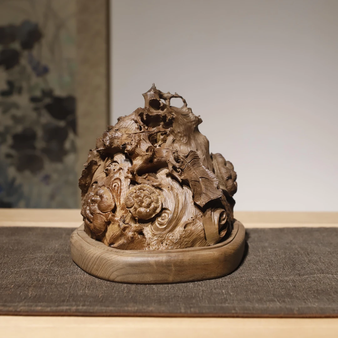 蓉艺丨JSN原木（甲虫）雅趣香炉 19/16/15cm-CJ