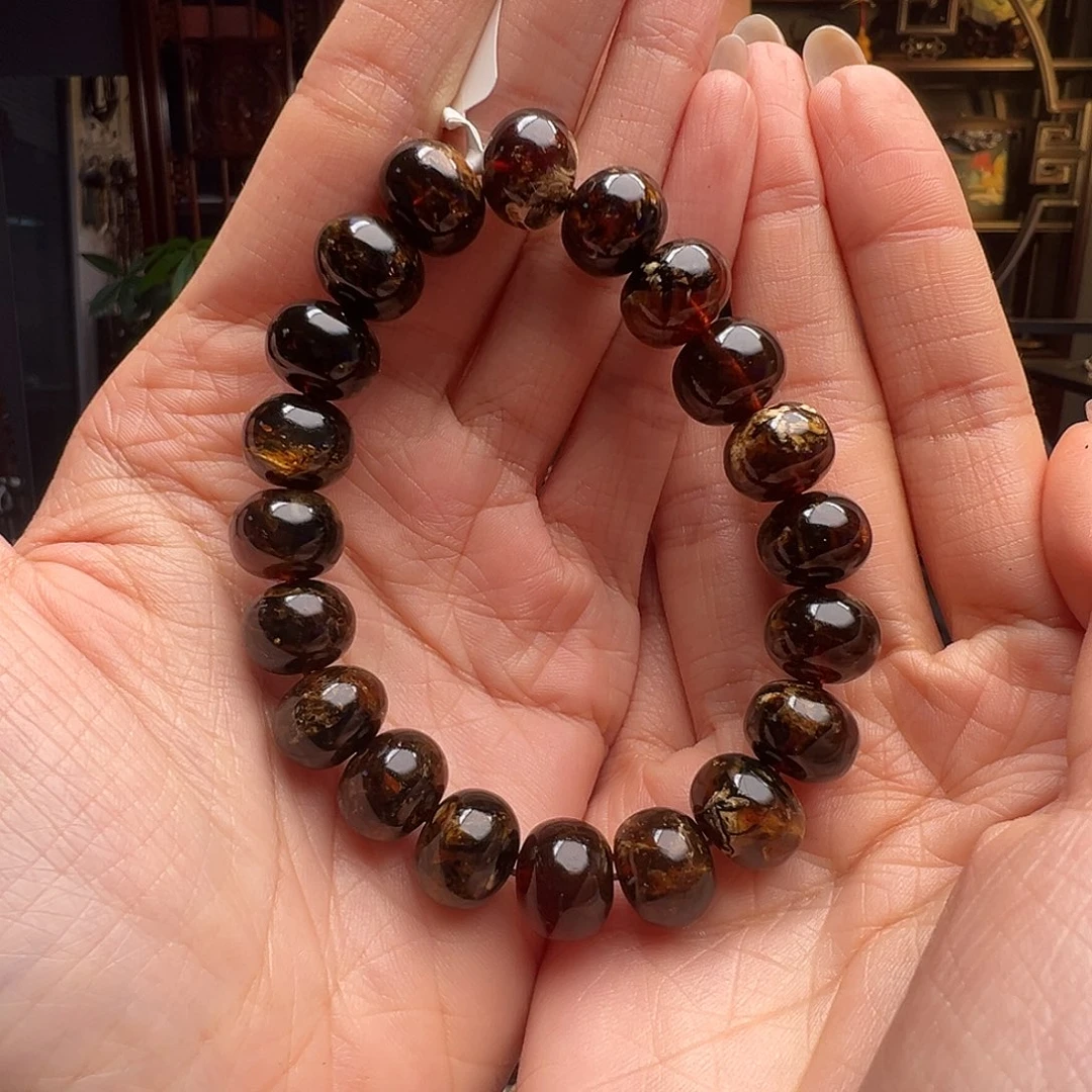 琥珀未镶嵌裸石抚顺琥珀10446十二