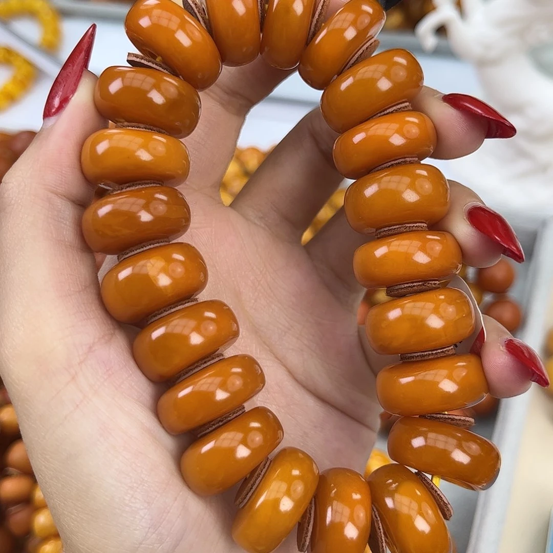 琥珀颈饰未镶嵌蜜蜡