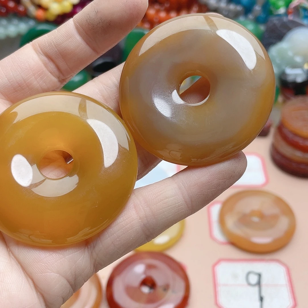 玛瑙/玉髓颈饰合金彩**南