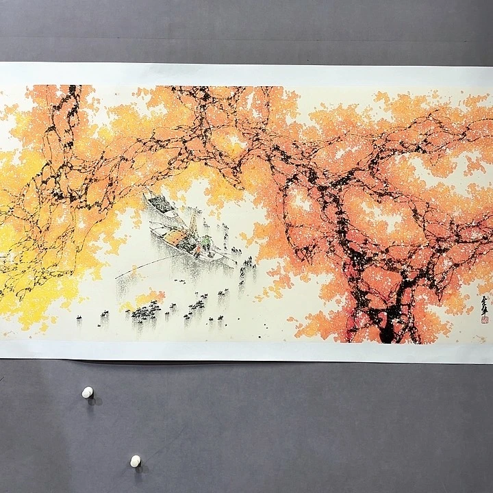 国画亲笔手绘放心去藏