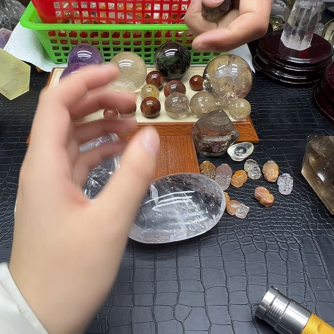 咪***吖未镶嵌珠宝半成品水晶19水晶