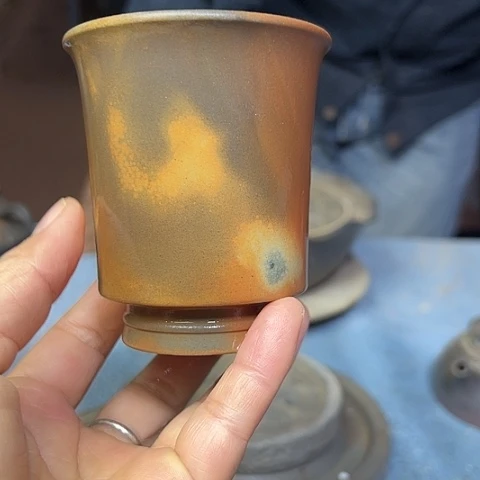 戬谷龙窑柴烧茶杯106