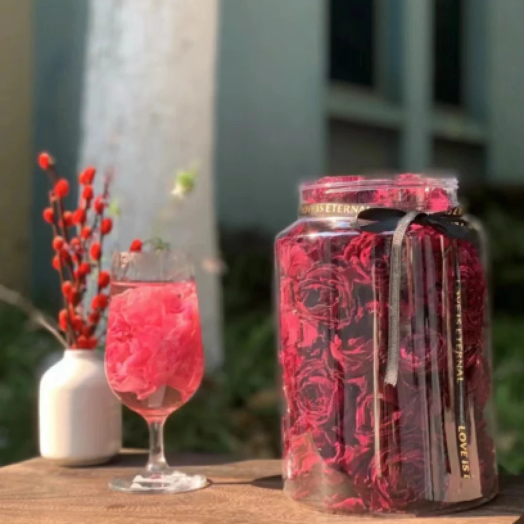 2025年头茬云南冻干墨红玫瑰花茶大朵重瓣玫瑰100g