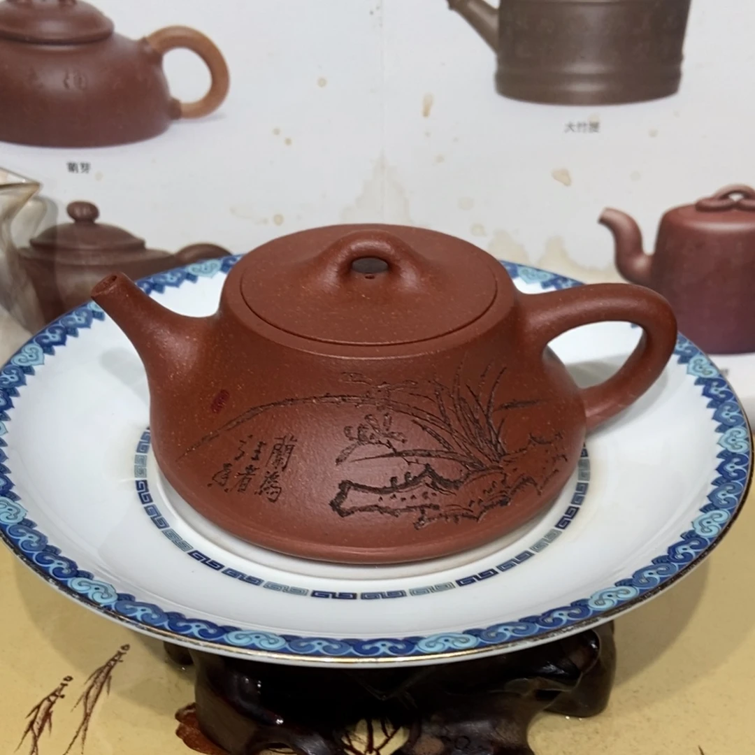 紫砂茶壶99绝红全手容量150