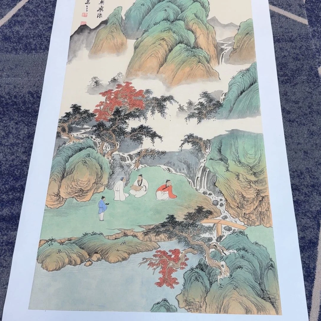 国画国画作品山水花鸟纯手绘