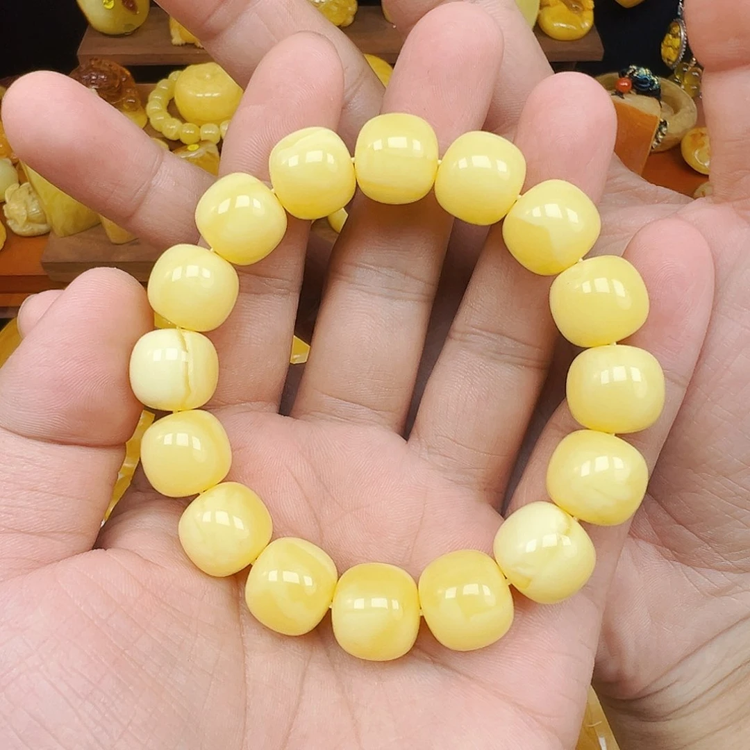 手链蜜蜡未镶嵌浪***斯单圈