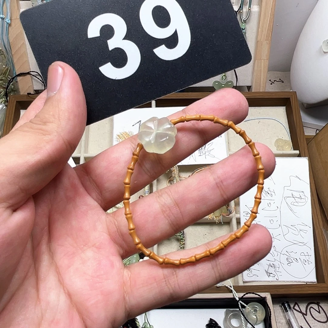 蛇纹石玉合金颈饰